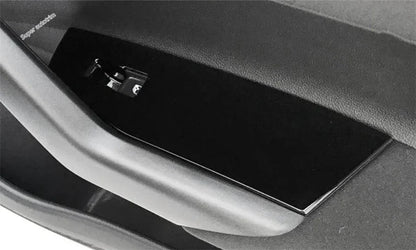 Center Control Gear Shift Panel Inner Door Armrest Handle Cover Trim Black Fit For VW Volkswagen Polo 2019 - 2023 Accessories