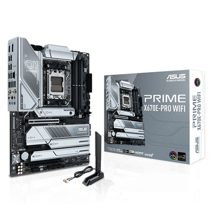 Used ASUS PRIME X670E-PRO WIFI Motherboard Support AMD Ryzen 7000 Series Desktop Processors 7700X/7900X/7950X for Socket AM5