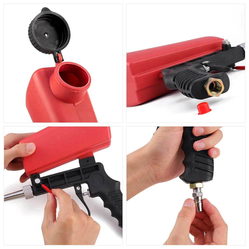 Customizable OEM Hand-Held Pneumatic Blasting Sanding Machine Rust Preventive Iron Removal Tool for Glass Mirror Etching
