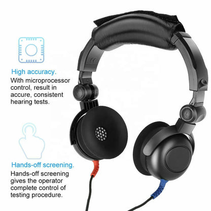 New Audiometric On-Ear & Over-Ear Hearing Screening Headphones Comfortable On-Ear & Over-Ear Design