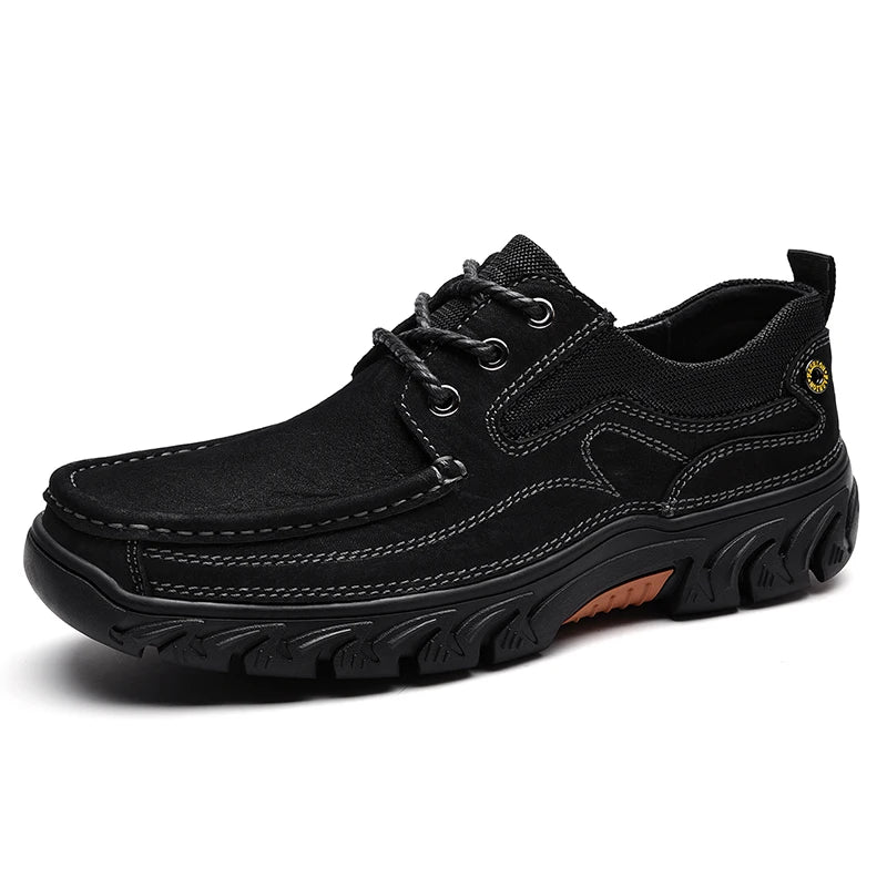 2025 Genuine Leather Sports Shoes Comfortable Fashion Lace up Men Outdoor Sports Sneakers Shoes