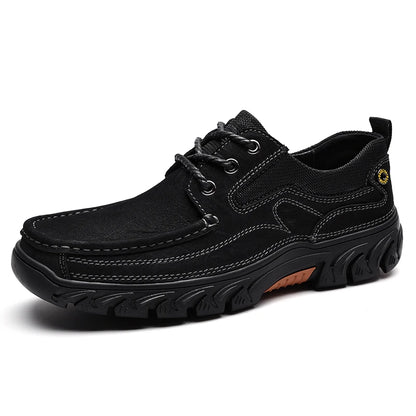 2025 Genuine Leather Sports Shoes Comfortable Fashion Lace up Men Outdoor Sports Sneakers Shoes