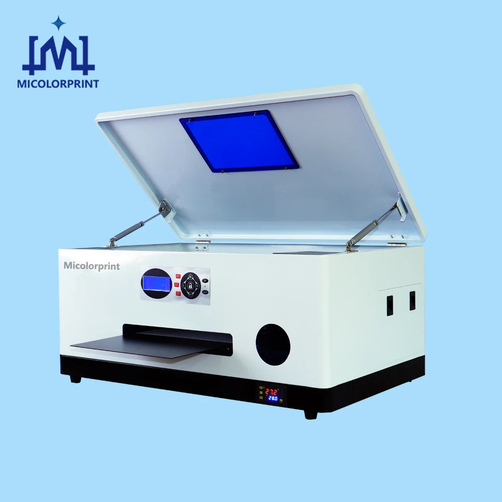 Micolorprint 30cm XP600 DTF Printer with A3 Shaker White Color Ink Circulation