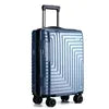 Female Customizable Ultralight Zipper Luggage Case Small Foldable Suitcase with Mute Spinner Wheel Password Box Made From PC
