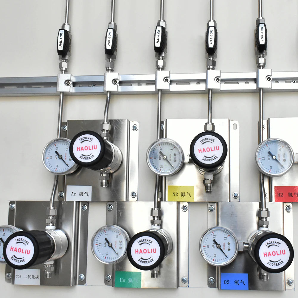 Customizable OEM Stainless Steel Pneumatic Regulator Control Panel for General Laboratory Gas Pipeline Engineering System Design by PDG ibma
