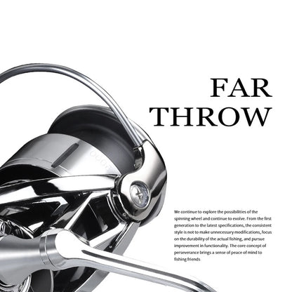 High Performance EA Spinning Reel All Metal Line Cup Fishing Wheel Sea Freshwater Fishing Gap-Free Casting Lake River Stream