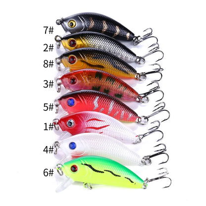 45pcs 30 Pieces Artificial Fishing Bait Sequins Hard Plastic Crankbait Pencil Popper Minnow Fishing Lure Combo