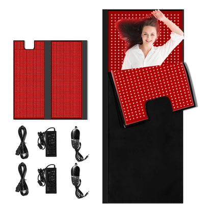 USA Stock Red Light Therapy Sleeping Bag Mat 660nm 850nm for Muscle Recovery Sleep Wellness Home Spa Use
