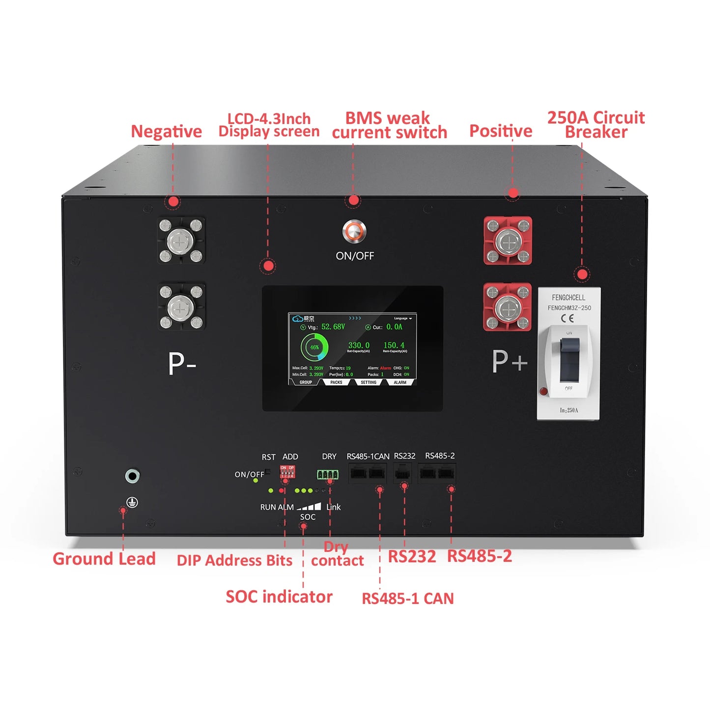 EU Stock CE IEC UN38.3 MSDS 8000+ Cycles Long Life 48V 51.2V 314Ah 16kwh Stackable Home Energy Storage Battery with JK V19 BMS