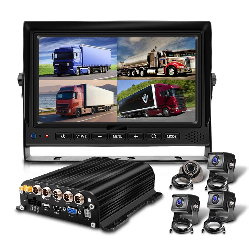 4CH 8CH 720P 1080P Mobile DVR  Support / Optional 3G 4G WiFi GPS MDVR with Car/Bus/Truck/Vehicles Camera Recorder Waterproof