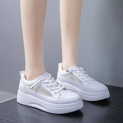 New WomanRunning Sports Shoes  Spring  Student White Board Sneakers All-match  Casual Shoes Fashion Breathable Shoes