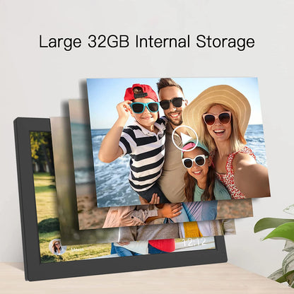 IPS Screen 1920*1080 15.6-Inch Digital Picture Frame USB Digital Photo Frame with USB Flash Drive SD Card Slot Remote Control