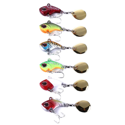 Vib Fishing Lures Hard Mental Lure with Fishing Hook Fishing VIB Lure 2.5CM-9G-10# by PDG ibma