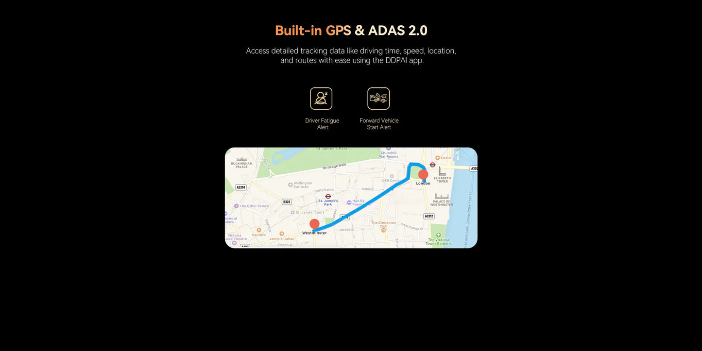 DDPAI Z90 Master/Z90 Pro /Z90  Series Flagship Dual Lens Triple Vision Car Dash Cam Video Recorder ADAS WDR Loop Recording Touch