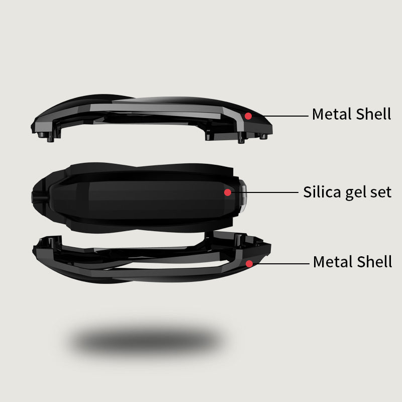 Zinc Alloy Leather Car Smart Key Case Bag High Quality Fit for Ford 2017/2018/2019/2020 F150/Explorer/MustangF55 Key Shell