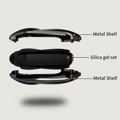 Zinc Alloy Leather Car Smart Key Case Bag High Quality Fit for Ford 2017/2018/2019/2020 F150/Explorer/MustangF55 Key Shell