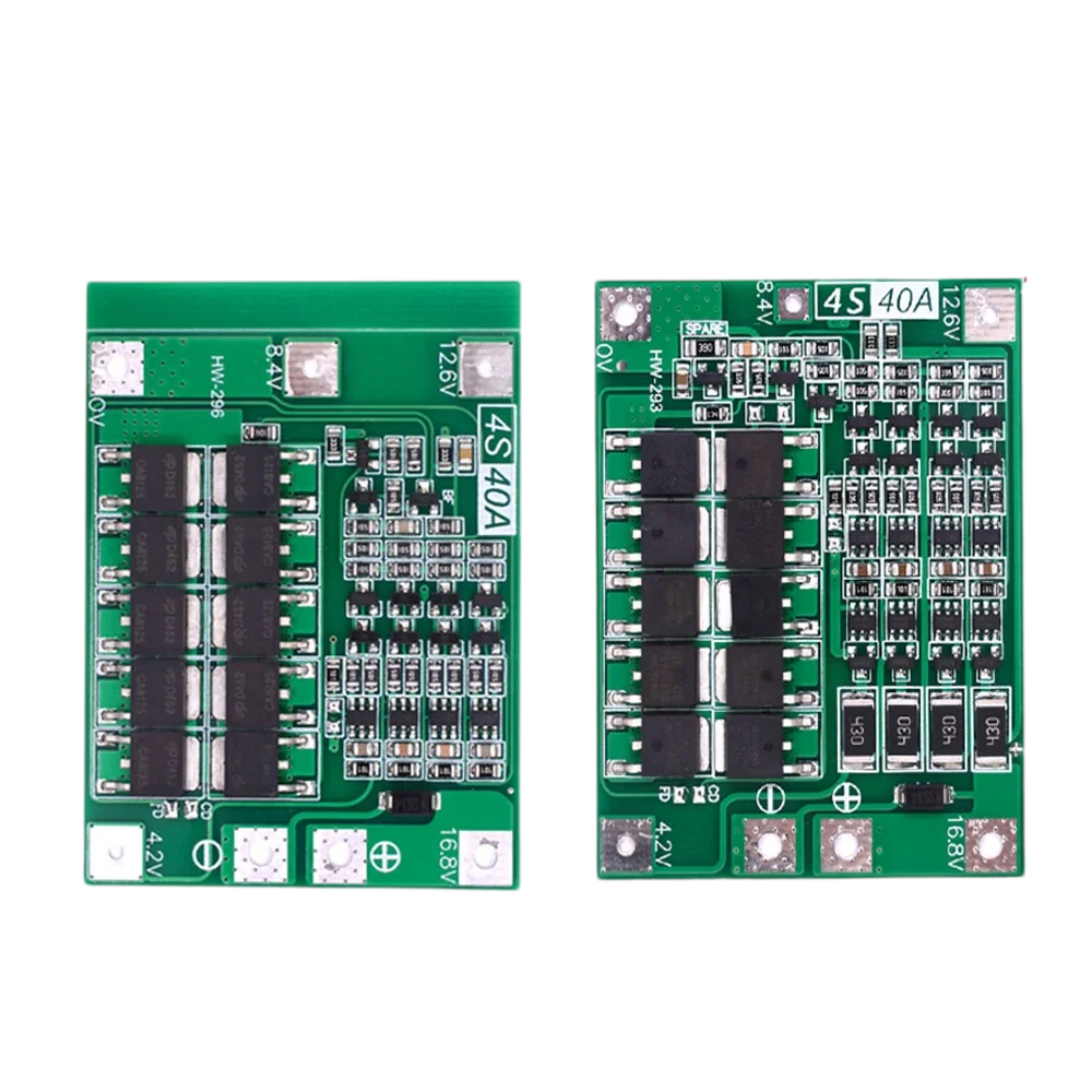 4S 60A Li-ion Lithium Battery Charger Protection Board 18650 BMS for Drill Motor 11.1V 12.6V/14.8V 16.8V Enhance/Balance