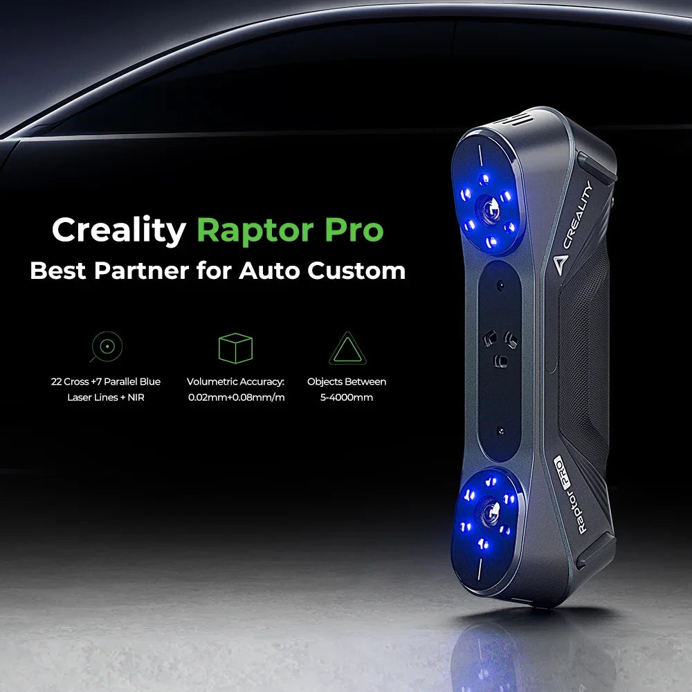 Wholesale Creality Raptor Pro Blue Laser 3D Scanner High Precision Industrial Custom Model Scanning Equipment