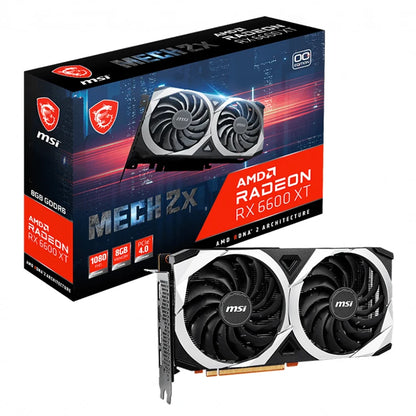 MSI AMD Radeon RX 6600XT MECH 2X OC 8G Used Gaming Graphics Card with 8GB GDDR6 Memory AMD Radeon RX 6600 XT GPU Video Card