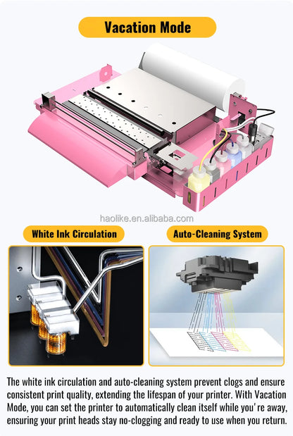 High Quality A3 DTF Printer XP600 Digital Transfer Film DTF Printer Printing Machine 13inch Tshirt Printer