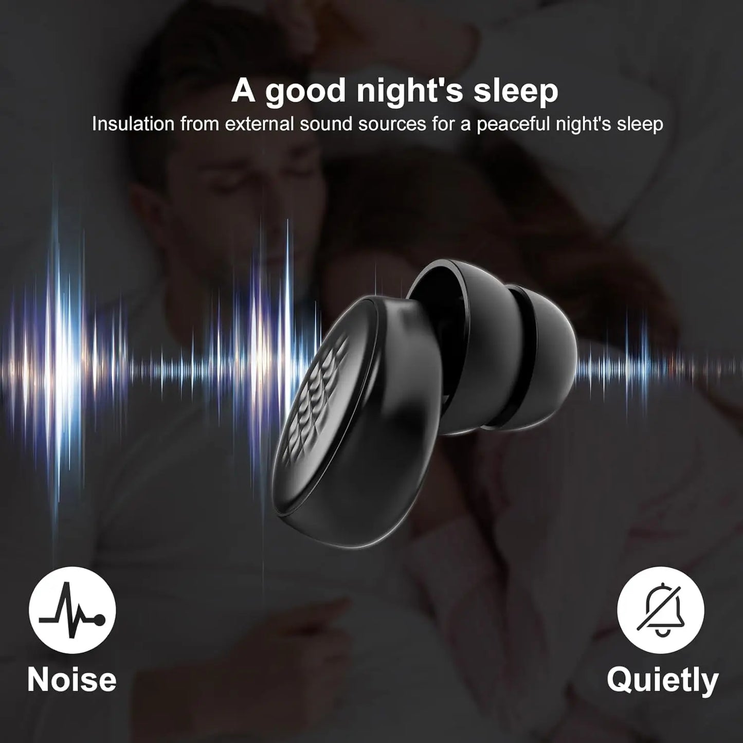 Professional Factory Sound Array Reduction Structure For Sleep Earplugs Noise Cancelling Ear Plugs 45dB
