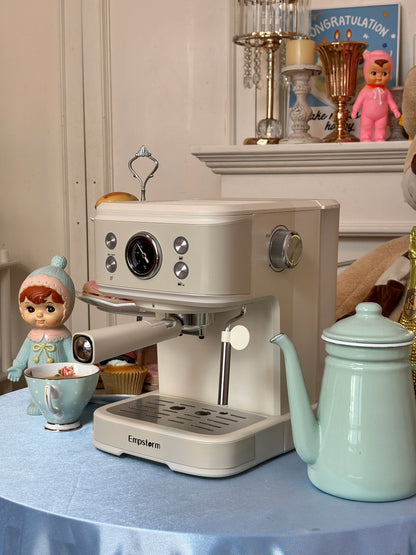 For Original Design 04E White Electric 220V Semi-auto Espresso Machine Capsule Coffee Maker 1.5L Household Brew System