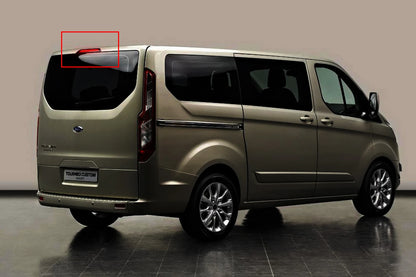For Ford Transit MK8 Tourneo Custom 2012-up Single tailgate Third LED High Mount Level Brake Stop Light Lamp Black Lens