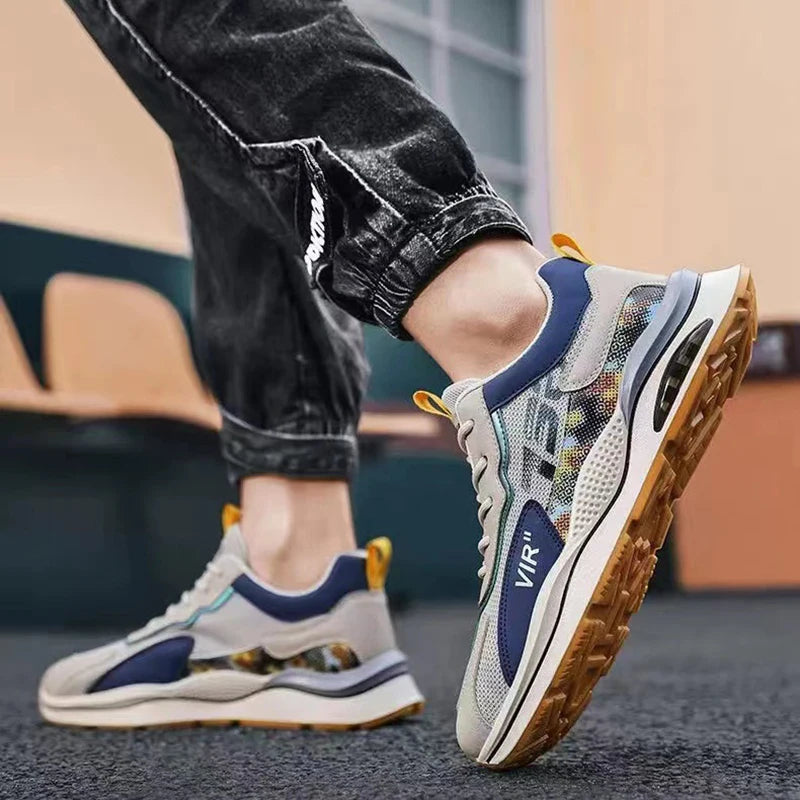 Y Manufacturers Men's Sports Mesh Shoes Breathable Fashion Walking Running Style Casual Shoes Sneaker for Men
