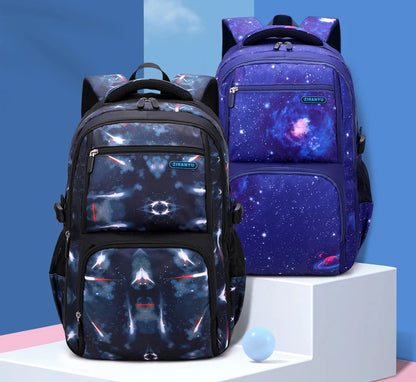 Teenagers Backpacks Boys Fashion Star School Bags Children Travel Bag Kids Knapsack Primary School Backpack Students Bag 9-16Y