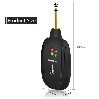 2.4G 50M Transmission Range Wireless Guitar System Built-in Rechargeable Battery 2.4G Wireless Transmitter Receiver Electronics