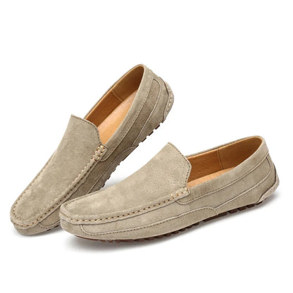 Suede Leather Man Loafers Luxury 2021 Casual Shoes For Men Boat Shoes Handmade Men Slipon Driving Shoes Male Moccasins Zapatos99