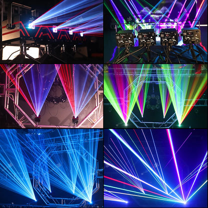 US Local Stock 2W 3D Dmx Animation Laser Beam Dancing DJ Disco Party Wedding Machine Laser Light for Night Club