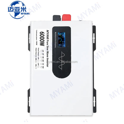 For Dual Output 3000W 12-96V DC Input Grid LCD Display Solar AC 220V Inverter Pure Sine Wave Low-Frequency Air Conditioner