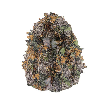 New Ghillie Suit Ghillie Camouflage Leafy Hat 3D Full Face Mask Headwear Turkey Camo Hunter Hunting Accessories