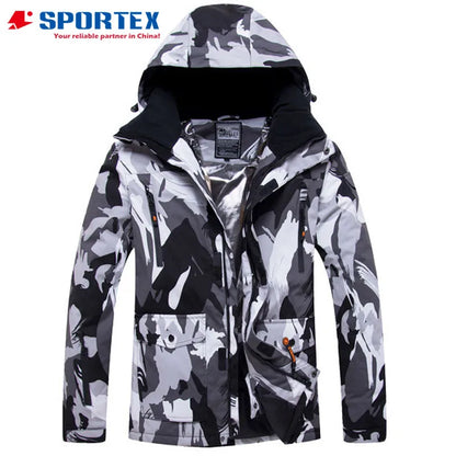Wholesale Waterproof Allover Print Men's Ski Jacket, Mens Ski Wear, Ski Clothes for Men