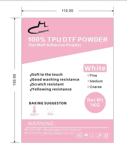 Top-Selling Haolic DTF Supplies Bundle: 250ml Ink + 1kg Scratch-Resistant Powder for Small Business