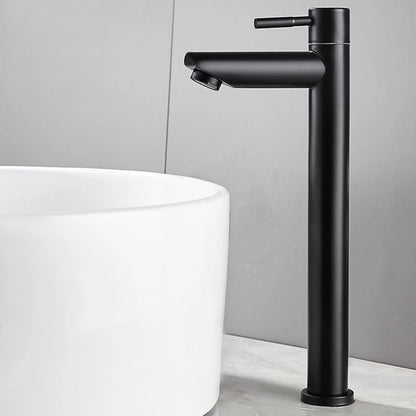 Stainless Steel 304 Basin Faucet Single Cold Water Faucet Tap Single Handle Bathroom Wash Basin Faucet