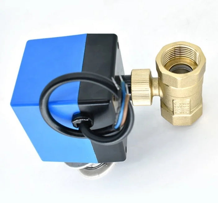 Motorized Ball Valve 220V 3 Wire 2 Point Control Brass Electric Ball Valve