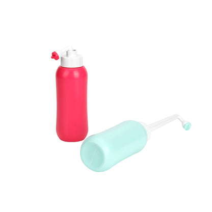 HAOEHHL 420ml 14.2OZ Retractable Nozzle Vertical Spray Portable Bidet Bottle Travel Sprayer EVA+ABS Material Postpartum Care