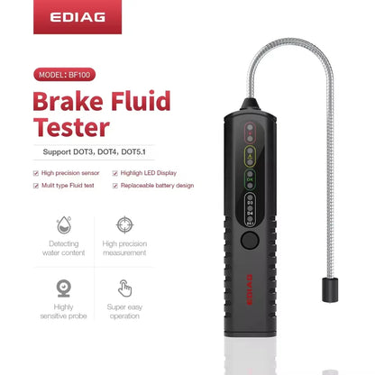 BF100 Detection Instrument Multi Liquid Detection LED Display Brake Fluid Dedicated Economic Practical