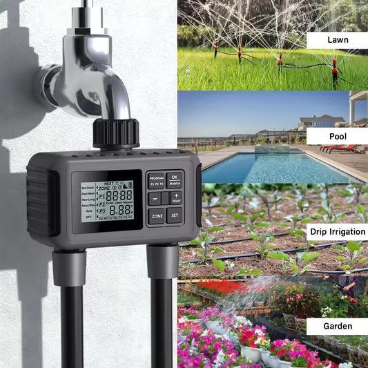 Smart Digital Drip Irrigation Controller Garden Watering Timer for Greenhouse Lawn Diaphragm Structure by PDG ibma