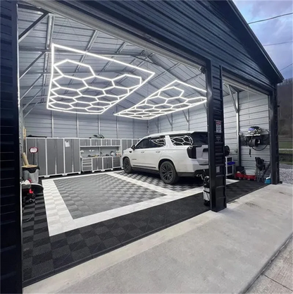 Wholesale Cheap 2.4x4.8m Honeycomb Led Light Hexagonal Light Led Ceiling for Garage Work Led Light