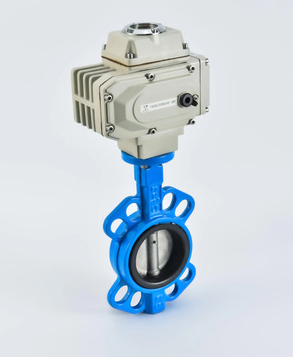 Haoye Electric D971X-16 Wafer Type Butterfly Valve PTFE Ductile Stainless Steel Cast Iron 220v24v Soft Seal Regulating Switch