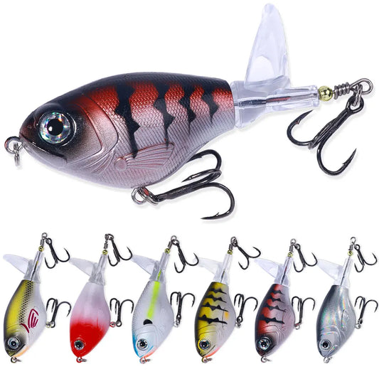 16G Topwater Fishing Lures 11g Popper Fishing Lure for Bass Catfish Pike Perch Floating Pencil Bass Bait with Rotating Tail by PDG ibma