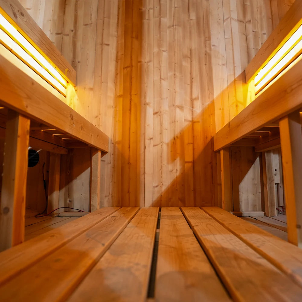 Luxury 4-Person Outdoor Sauna | Handcrafted From Aromatic Natural Red Cedar
