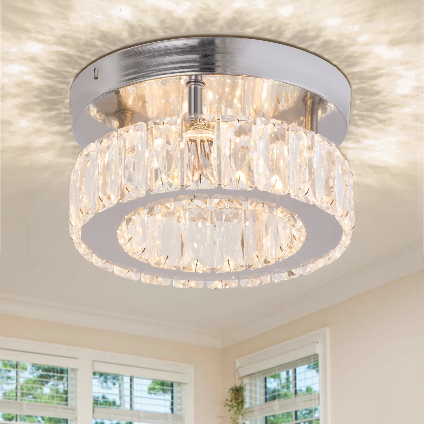 Home Decor Luxury and Modern Crystal Chandeliers Kitchen Island Lighting Fixture Modern Minimalist