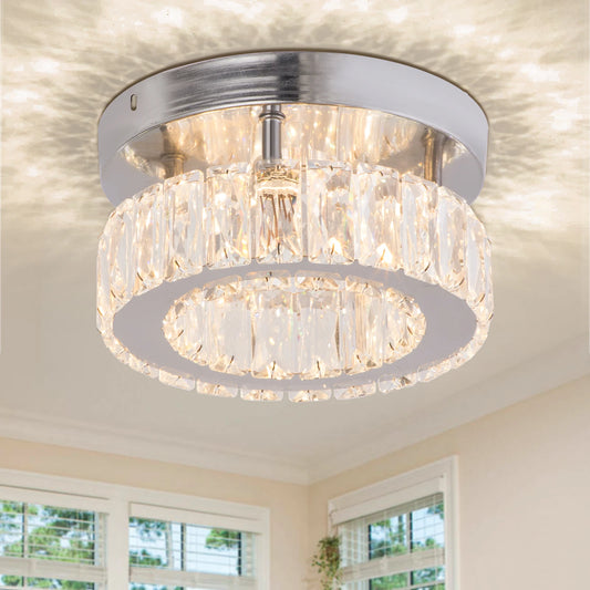 Home Decor Luxury and Modern Crystal Chandeliers Kitchen Island Lighting Fixture Modern Minimalist
