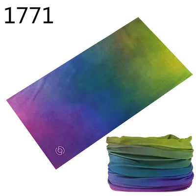 100% Polyester Solid color Microfiber Tubular Multifunction Motorcycle Scarf sports Headband Seamless Tube Bandanas Face Mask