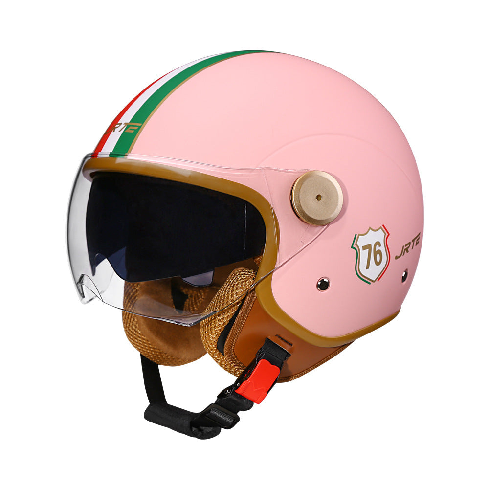 3c certified motorcycle helmet electric car helmet Harley universal battery car Four Seasons universal personality half helmet