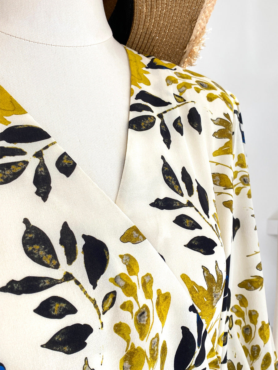 Silk Shirt for Women 2026 Spring and Summer New Style Long-Sleeved Scarf Collar Work Clothing Ol Style Pure Color Elegant Mulberry Silk Top